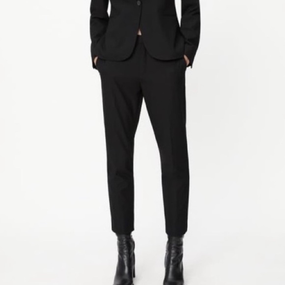 New Zara Black Trousers Pants - Picture 1 of 8